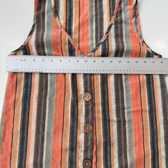 SHEIN Striped Sleeveless Button Front Shift Dress – Size US 6 (M) - Picture 8 of 9